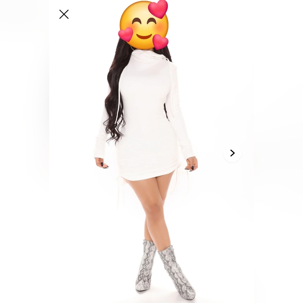 Take Me With You Sweatshirt Mini Dress - Ivory
